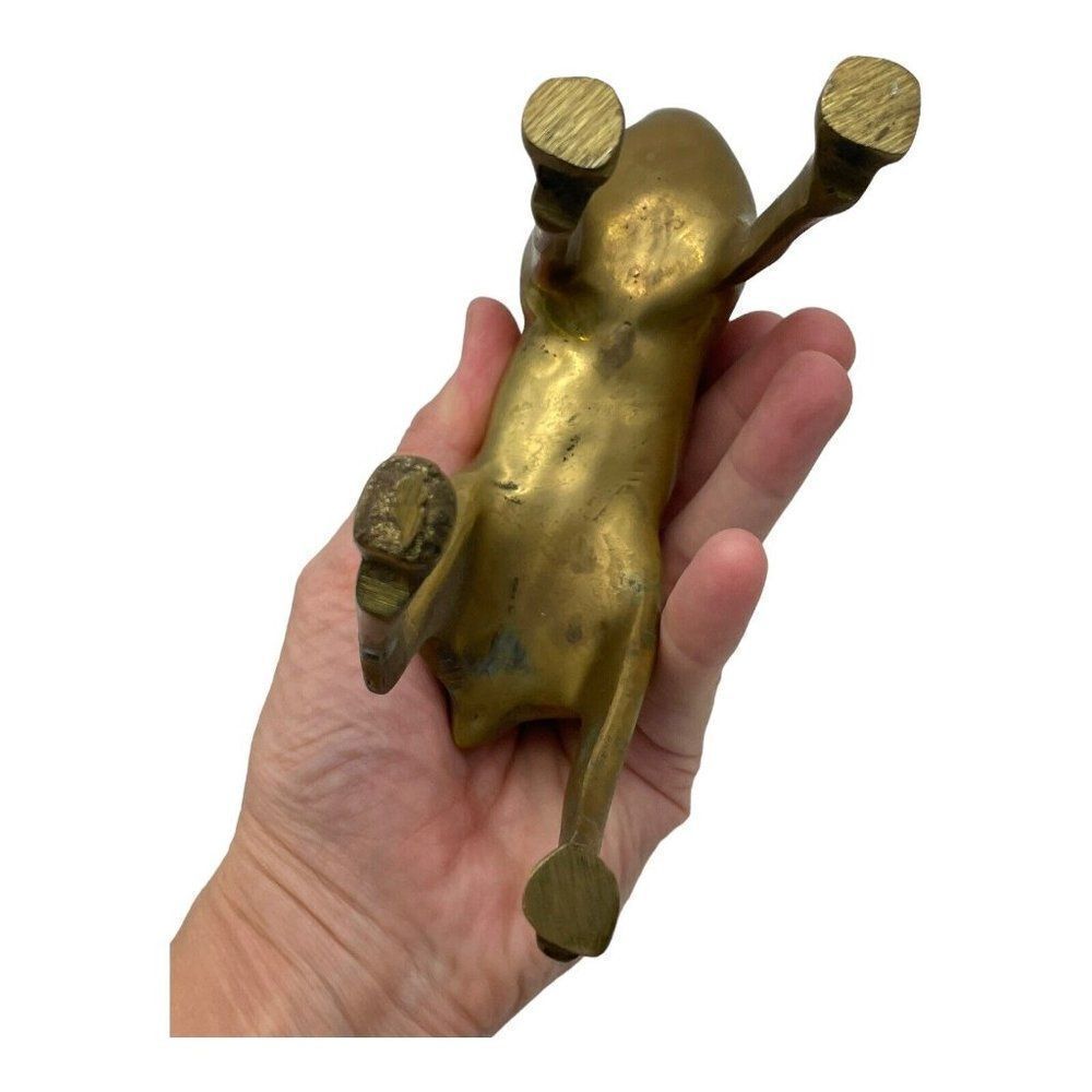 Vintage Brass Smooth Deer Buck and Doe Figurines Statues READ - Picture 6 of 10